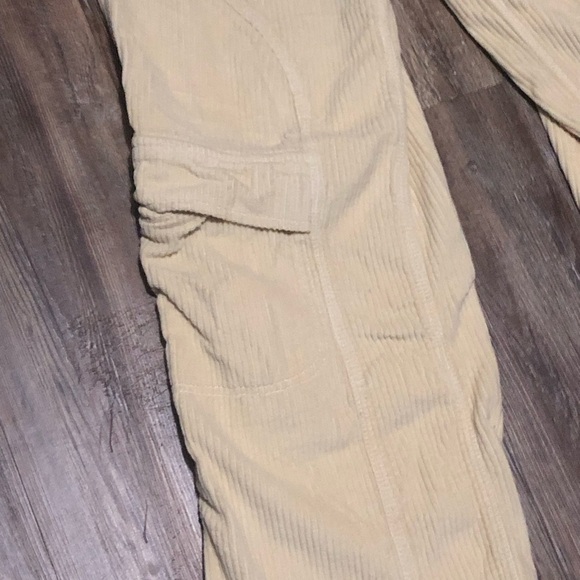 Urban Outfitters Baggy Corduroy Pants Women's 24 Wide Leg Cargo Carpenter Utilit - Picture 3 of 8